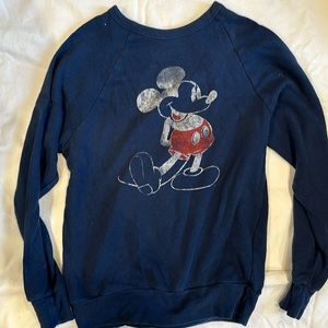 Navy blue Disney, Mickey crewneck, sweater, size small